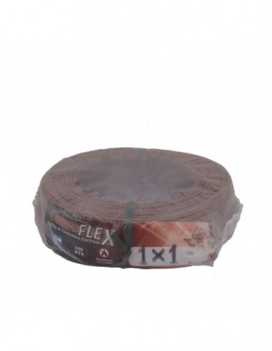 Cable Unipolar 1x1 Mm Marron X 100 Mts.