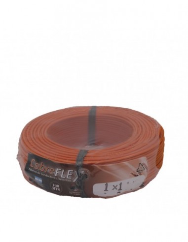 Cable Unipolar 1x1 Mm Naranja X 100 Mts.