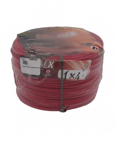 Cable Unipolar 1x4 Mm Rojo X Mt.