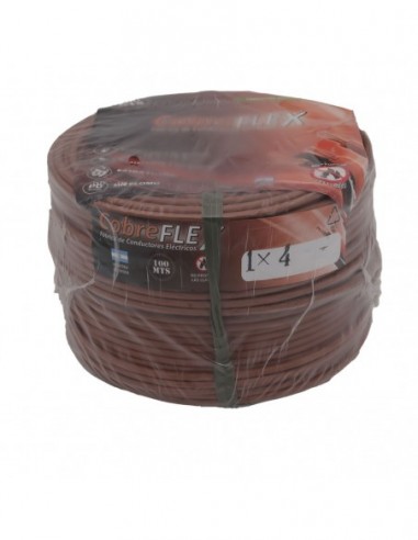 Cable Unipolar 1x4 Mm Marron X 100 Mts.