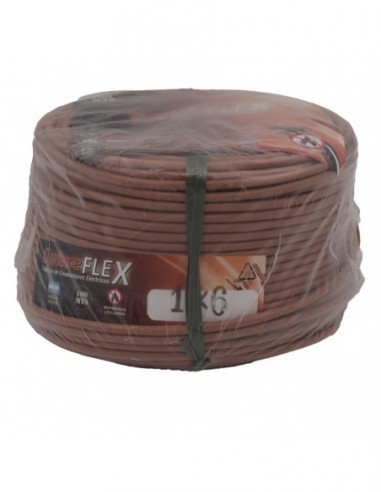 Cable Unipolar 1x6 Mm Marron X Mt.