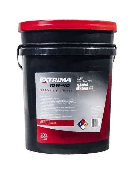 Aceite Extrima Semi Sintetico 10w40 Api Sl/cf X20 Lts
