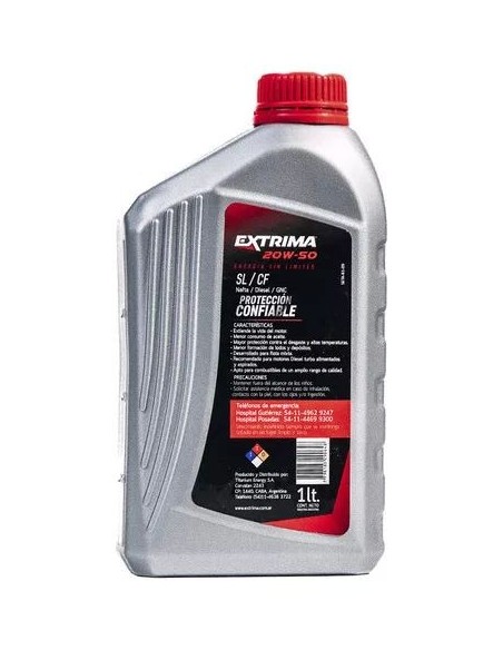 Aceite Extrima 20w50 Api Sl/cf X1 Lts