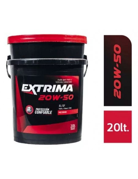 Aceite Extrima 20w50 Api Sl/cf X20 Lts