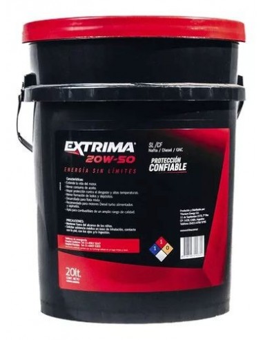Aceite Extrima 20w50 Api Sl/cf X20 Lts