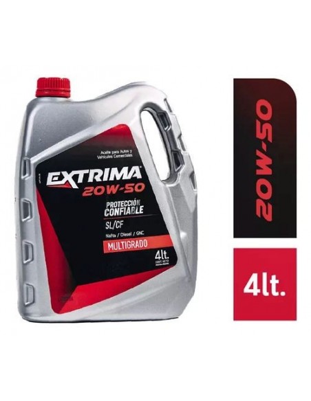 Aceite Extrima 20w50 Api Sl/cf X4 Lts
