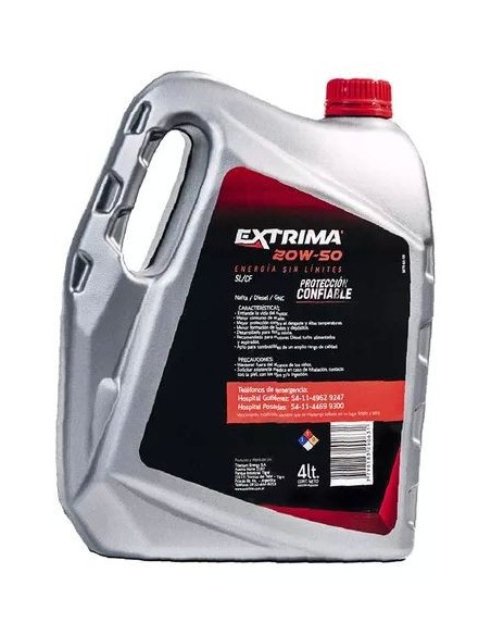 Aceite Extrima 20w50 Api Sl/cf X4 Lts