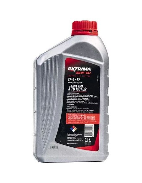 Aceite Extrima Diesel 25w60 Api Cf-4 / Sl X1 Lts
