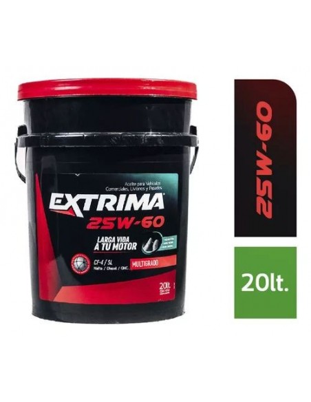 Aceite Extrima Diesel 25w60 Api Cf-4 / Sl  X20 Lts