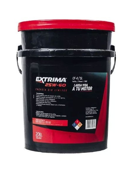 Aceite Extrima Diesel 25w60 Api Cf-4 / Sl  X20 Lts