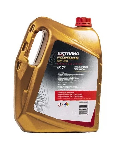 Aceite Extrima Sintetico Furious 5w30 X4 Lts.