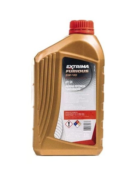 Aceite Extrima Sintetico Furious 5w40 X1 Lt.