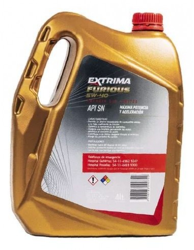 Aceite Extrima Sintetico Furious 5w40...