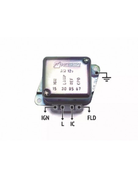 Regulador De Voltaje Chevrolet Chevy / Fiat 125, 128, 1500 Familiar, 1600 / Opel K-180 (35381012-35381057)