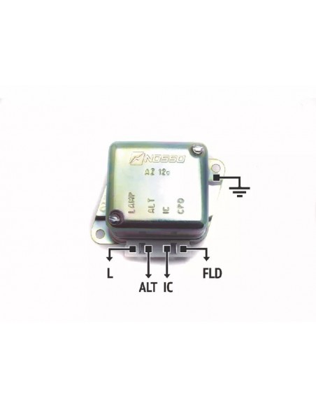 Regulador De Voltaje Fordf-100,f-350,f-600,f-700,fairlanefalcontaunus/ikajeep/peugeot504(sistema Nuevo)/renault4l, S,torinoik