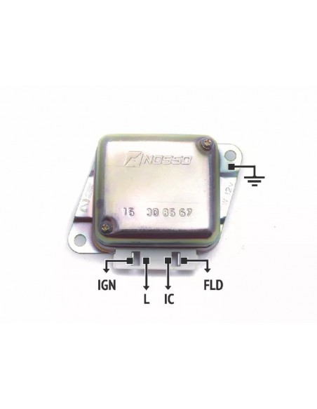 Regulador De Voltaje Chevrolet Chevy / Fiat 125, 128, 1500 Familiar, 1600 / Opel K-180 (2414000004-35381554)