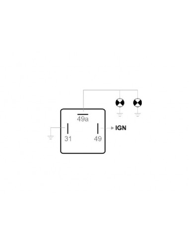 Destellador Universal 12v. 2x21w.+...