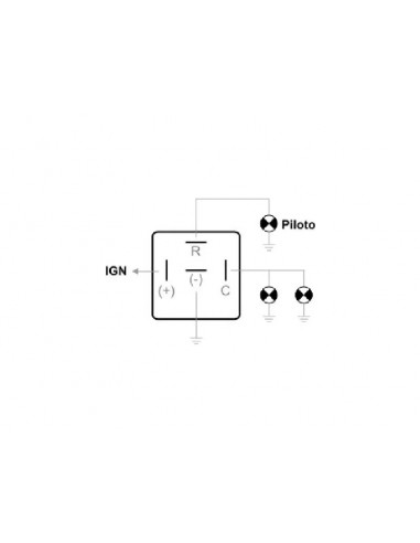 Destellador Universal 24v - 4 Terminales