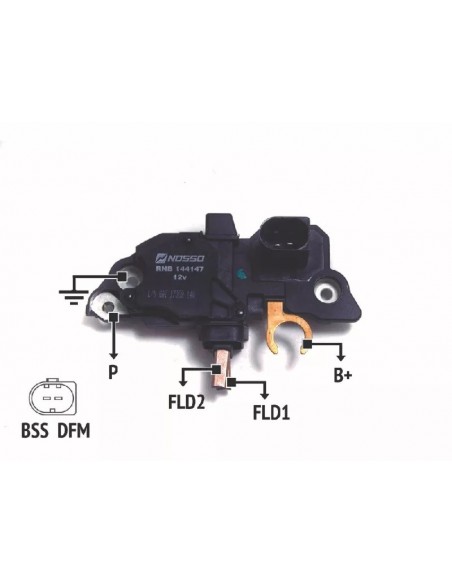 Regulador De Voltaje M.benz C180 / C200 - P/alt 0124515198