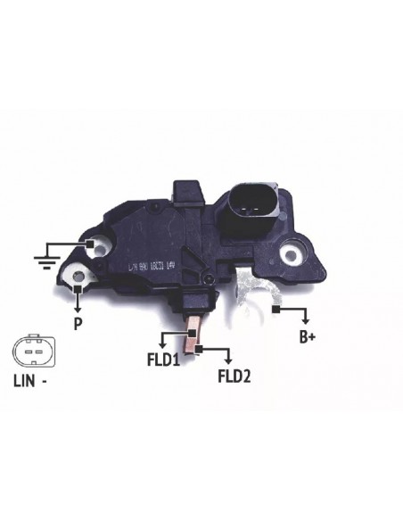 Regulador De Voltaje Audi Q5 2.0 Tfsi 20092012 - Ficha 2 Pines