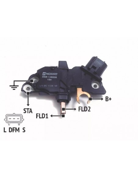 Regulador De Voltaje Ford Courrier 1.3 C/aa,ecosport 1.6 Zetec