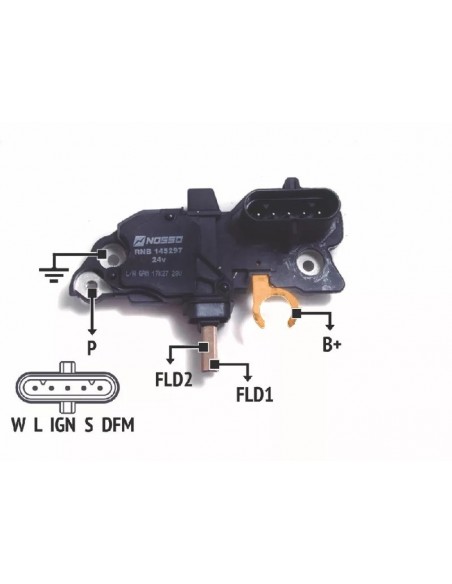 Regulador De Voltaje Iveco-j.deere-renault-volvo 24v (bosch F00m144119)