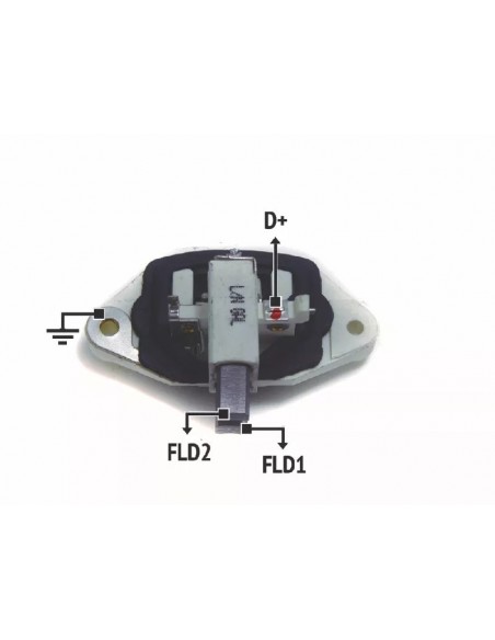 Regulador De Voltaje Iveco-scania Para Alternador 80 Amp. 24v(1197311304)