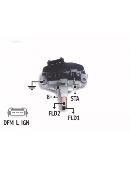 Regulador De Voltaje Iveco-m.benz 12 Volt (bosch 1197311506)