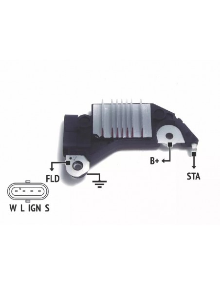 Regulador De Voltaje Gm Corsa Wind Gl,gls,vectra,vectra Diesel