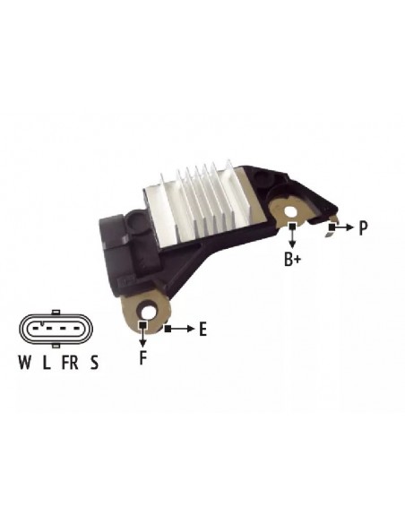 Regulador De Voltaje Alternador Tipo Delco Rnd 009705