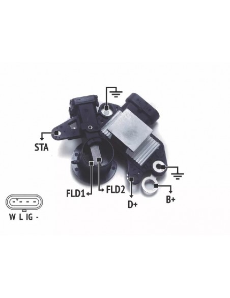 Regulador De Voltaje Alternador Delco 11si 24 Volt