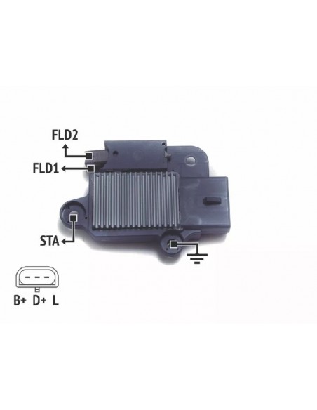 Regulador De Voltaje Ford Explorer (carcaza Gris)