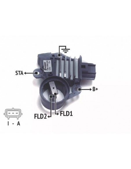 Regulador De Voltaje Ford F100 4.9l,f150 (motorcraft) Carcaza Gris