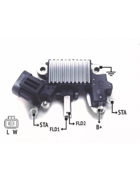 Regulador De Voltaje Gm Corsa D,vectra D-isuzu Diesel (hitachi) C/portaescob