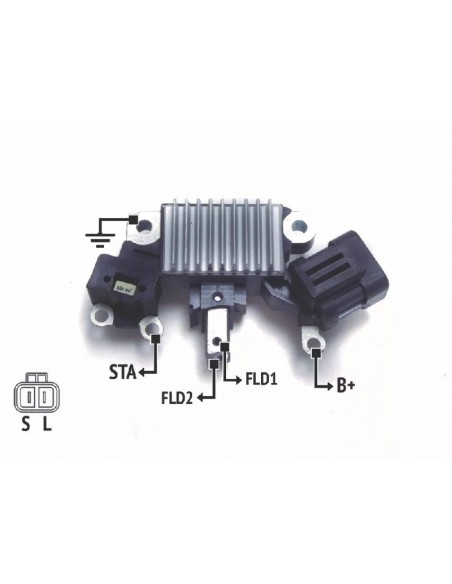 Regulador De Voltaje Nissan Frontier,xterra 2.4,3.3 (hitachi 2 Term.)