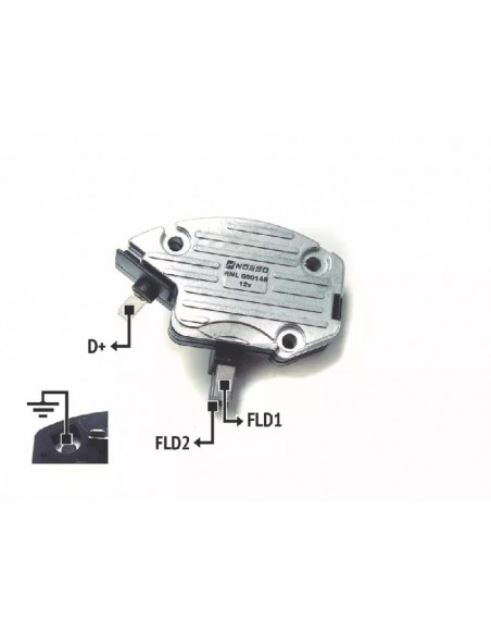 Regulador De Voltaje Ford Fiesta,escort,mondeo-case-m.ferguson 12v