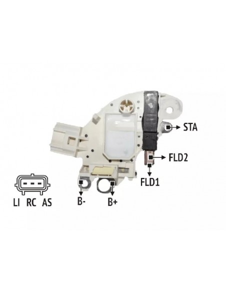 Regulador De Voltaje Ford Focus / Cmax ( Denso 1266007270 )