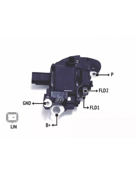 Regulador De Voltaje Peugeot 208 - Ficha 1 Pin