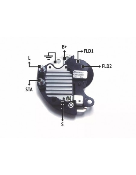 Regulador De Voltaje Fiat Camiones-iveco Camiones Electronico 24 Volt