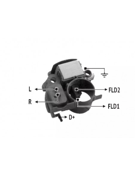 Regulador De Voltaje Dodge-honda-mazda -aro � 26mm.12v.(mitsubishi)