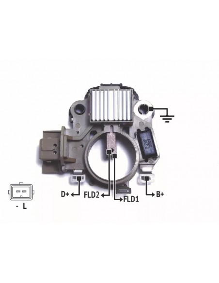 Regulador De Voltaje Ford Transist 12v. Aro Colector�36mm.(mitsubishi)