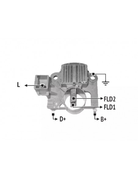 Regulador De Voltaje Peugeot 405 Diesel - Aro Colector Diam 26mm