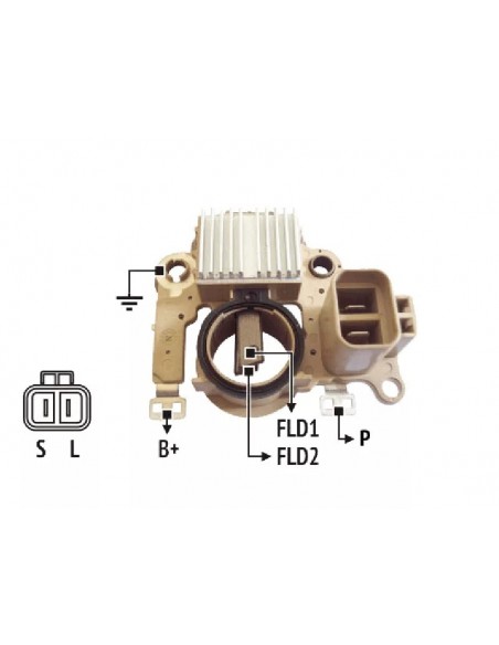Regulador De Voltaje Alternador Caterpillar Komatsu Mitsubishi Nissantipo Mitsubishi