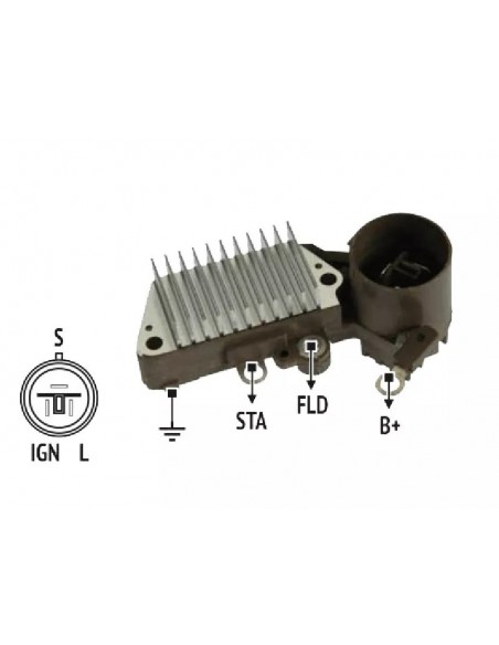 Regulador De Voltaje Toyota Celica - Dist Aguj 63.5mm (1260001260)