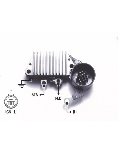 Regulador De Voltaje Gm-isuzu 12v. Distancia Orifio 57.5mm (nippondenso)