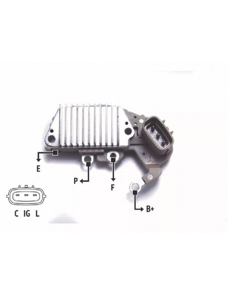 Regulador De Voltaje Toyota - Dist Orif 63.5mm (1260002150/2151)