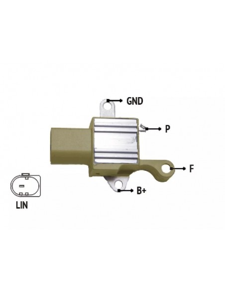 Regulador De Voltaje Fiat Argo / Cronos 1.3 2016 / Gm Corsa