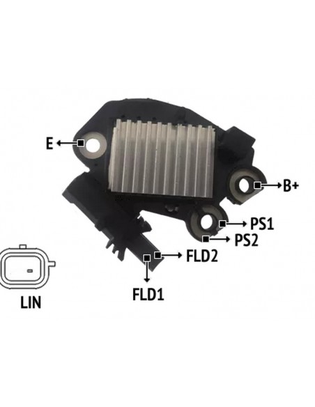Regulador De Voltaje Renault Kwid 1.0 2017 - Ficha 1 Pin
