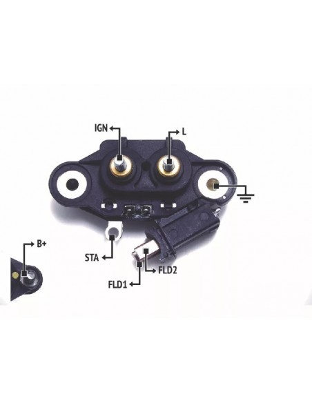 Regulador De Voltaje Renault 19,clio C/2 Tornillos