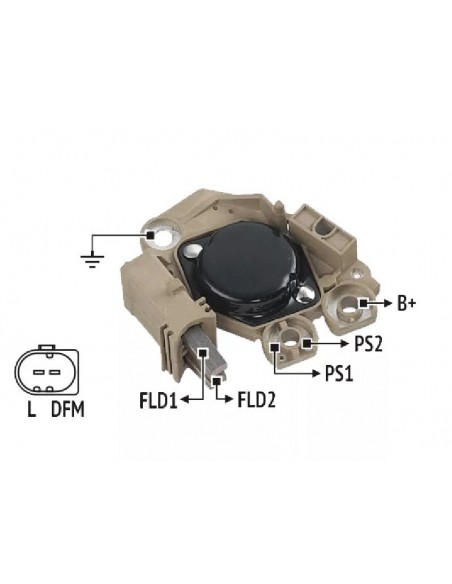 Regulador De Voltaje Vw Gol,golf,fox,polo (alter,439439/445)